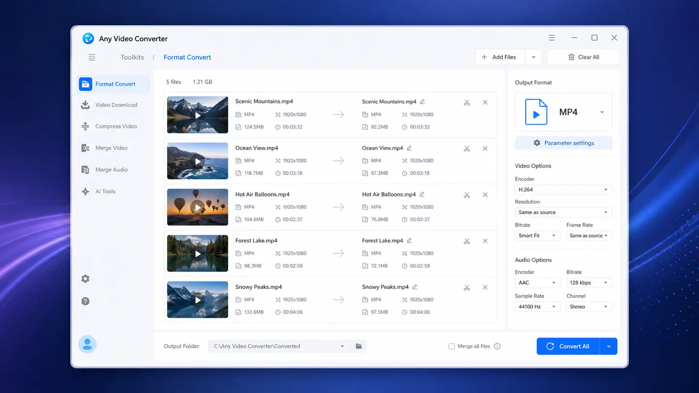 convert videos to mp4 with any video converter