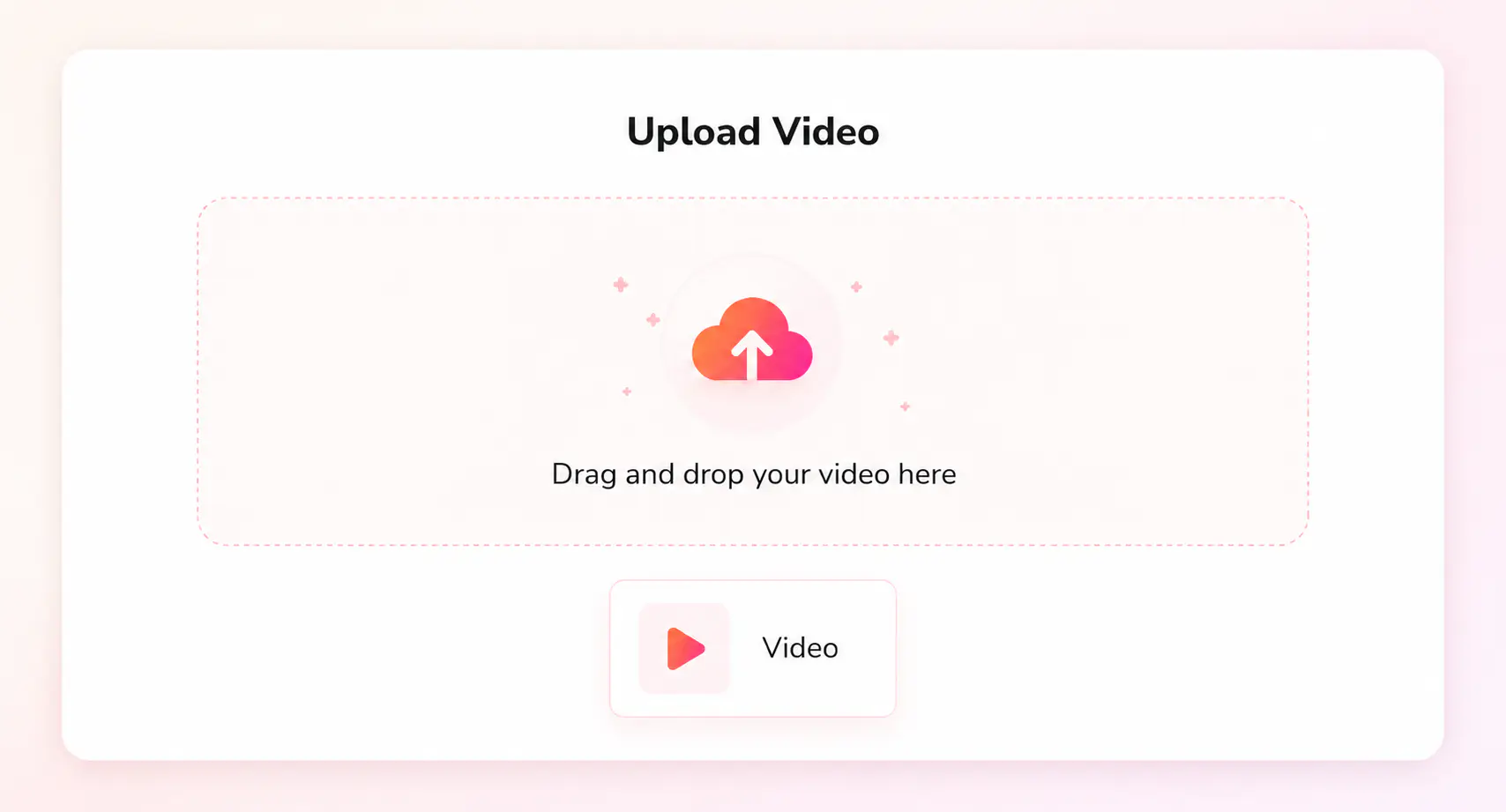 upload an mp4 video file