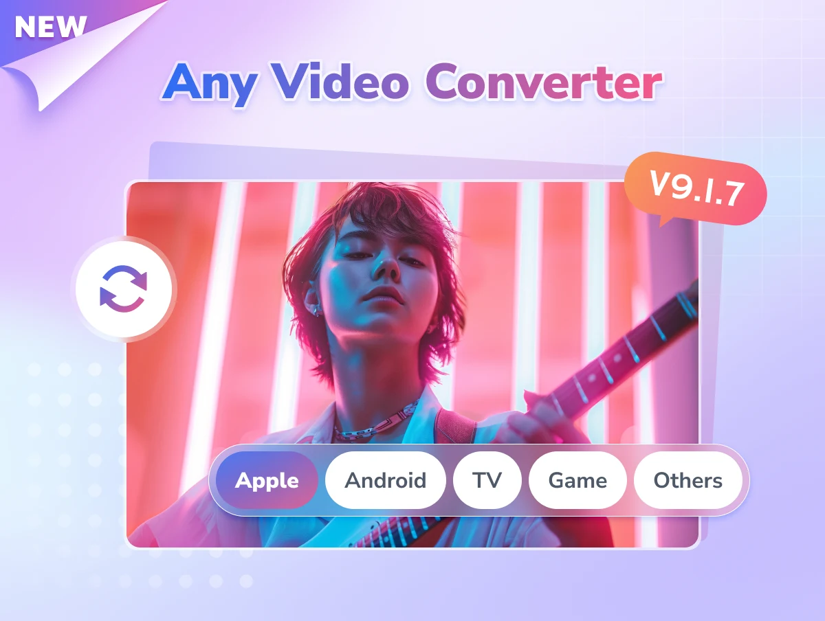 any video converter v9.1.7 supports output profile for devices