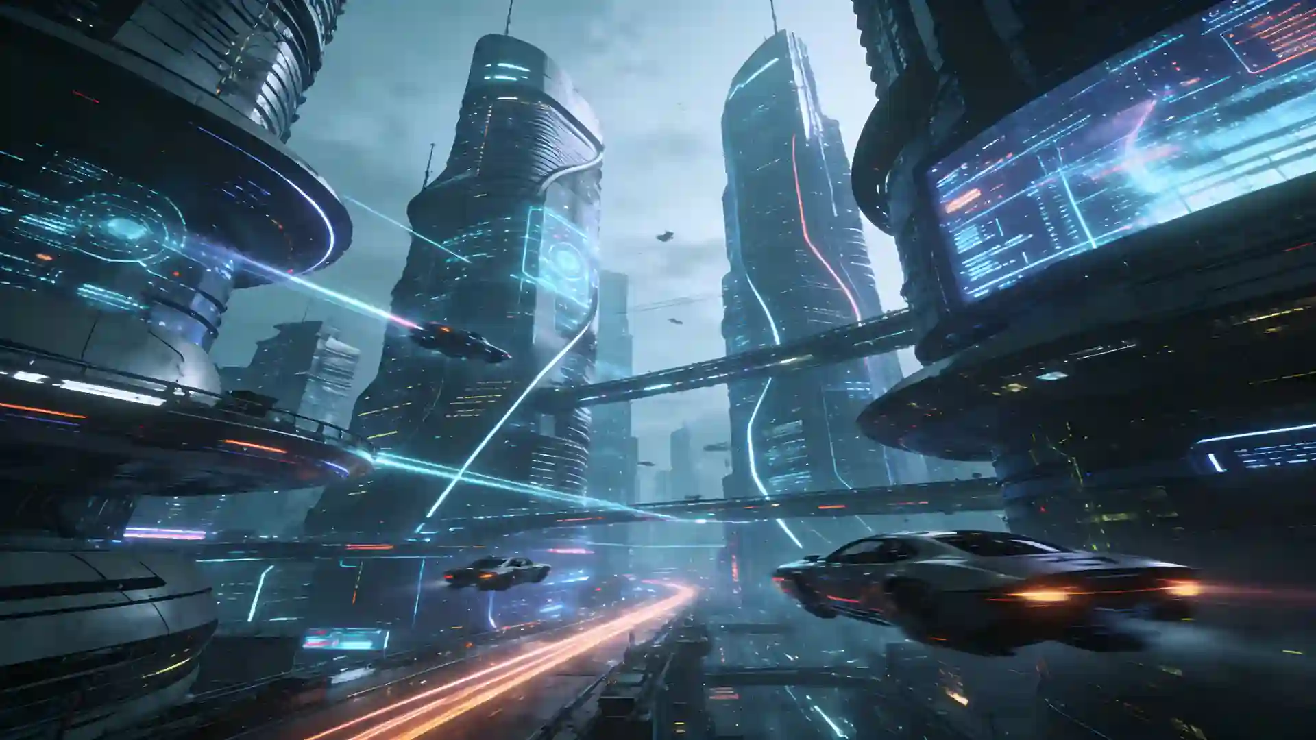 cyberpunk flying vehicles