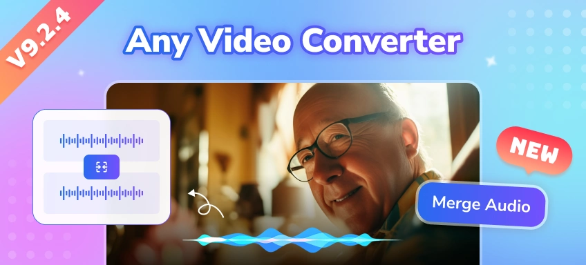 Any Video Converter V9.2.4 supports audio merger tool