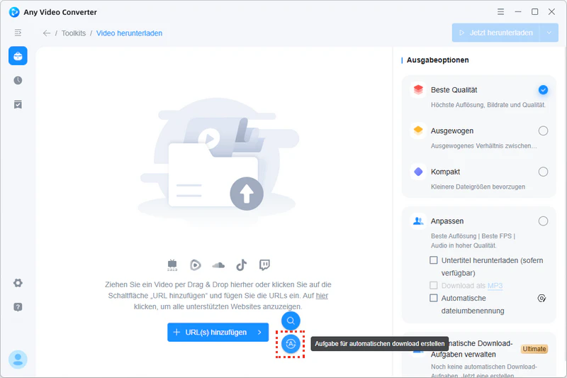 Auto-Download-Aufgabe erstellen