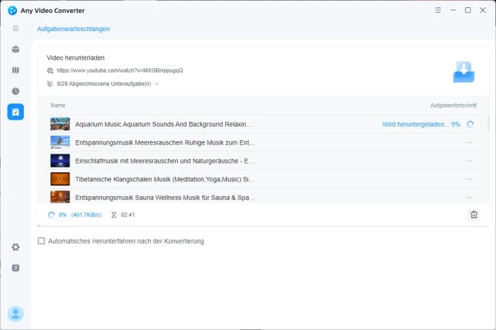 Download zu starten
