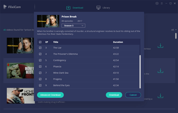 select audio tracks and subtitles