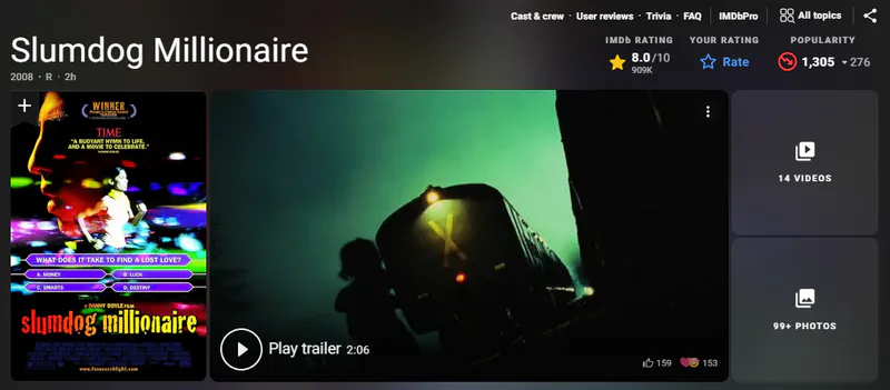 hindi movie - slumdog millionaire