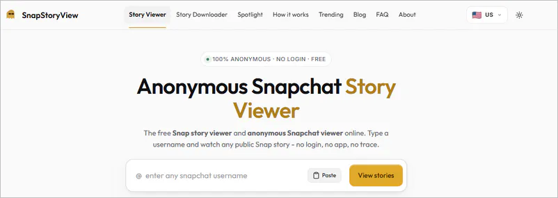 snapstoryview website