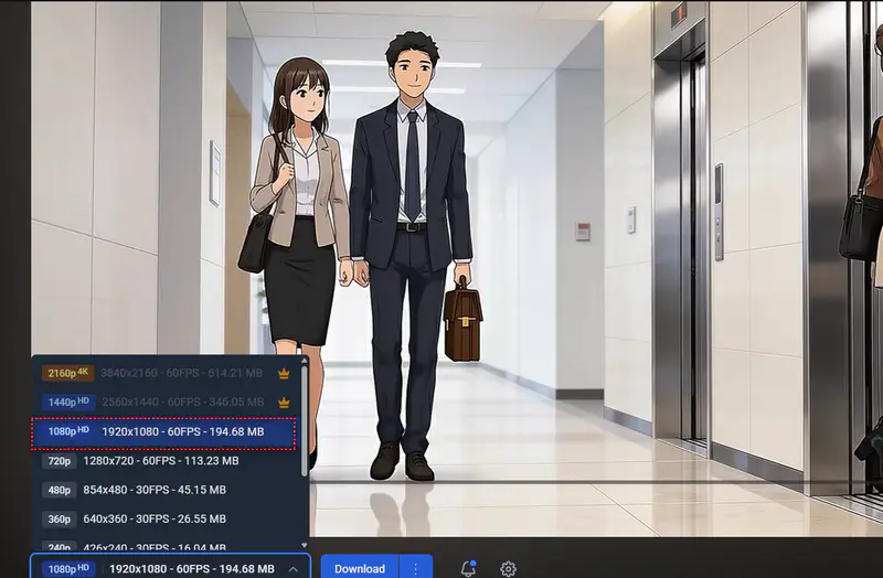 download youtube video in 1080p with tubly youtube downloader chrome extension