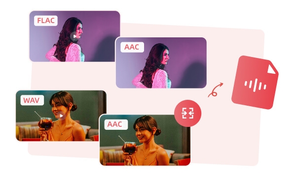 convert flac wav to aac