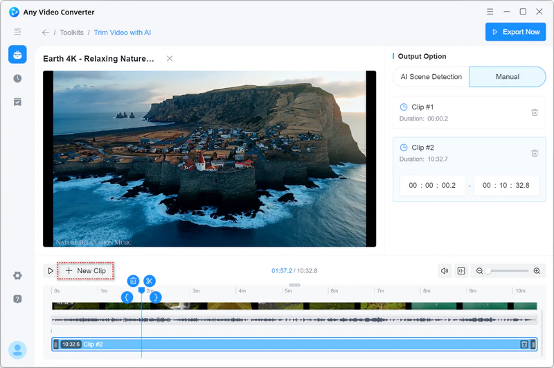 create and add new clips